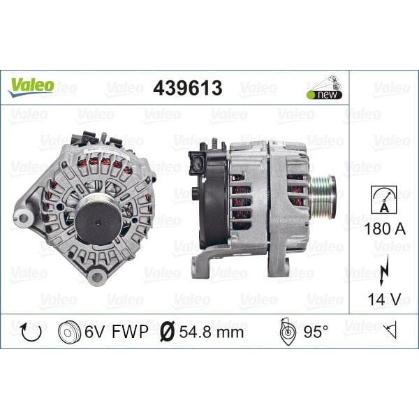 VALEO 439613 Alternatör Bmw 1 E88 E90 Bmw 3 E90 E91 E92 