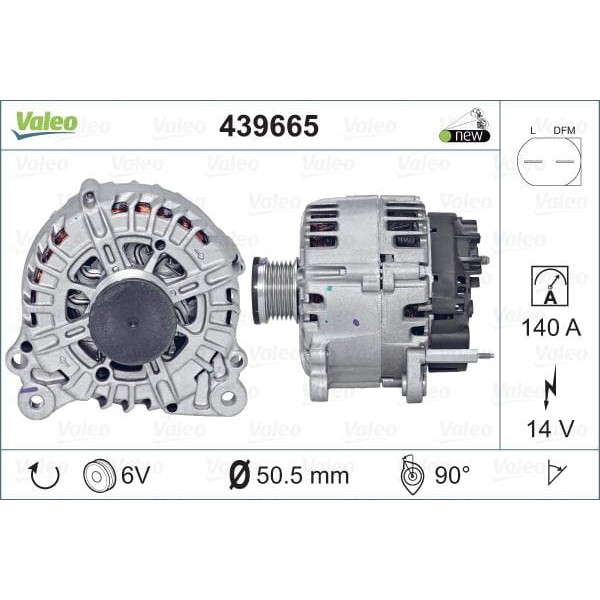 VALEO 439665 Alternatör Golf 1.4 Tsı 