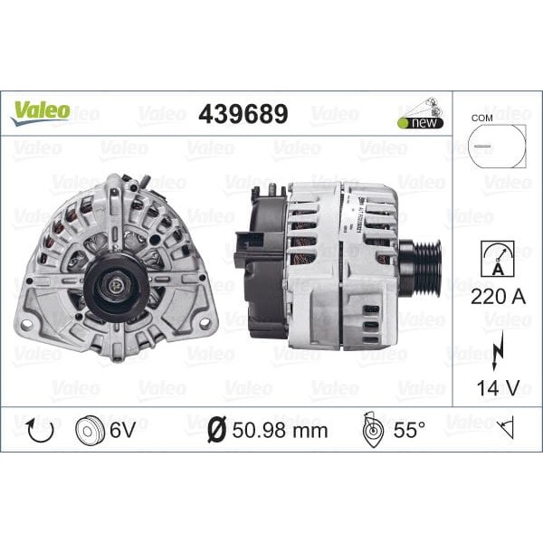 VALEO 439689 Alternatör Mercedes 