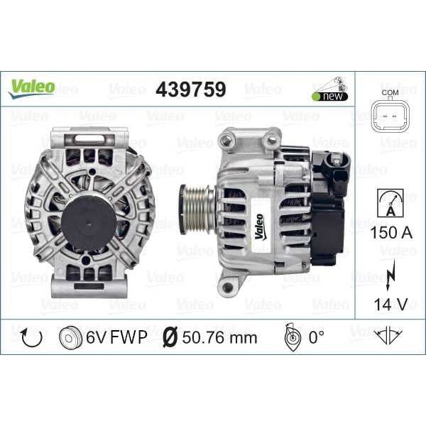 VALEO 439759 Alternatör Psa