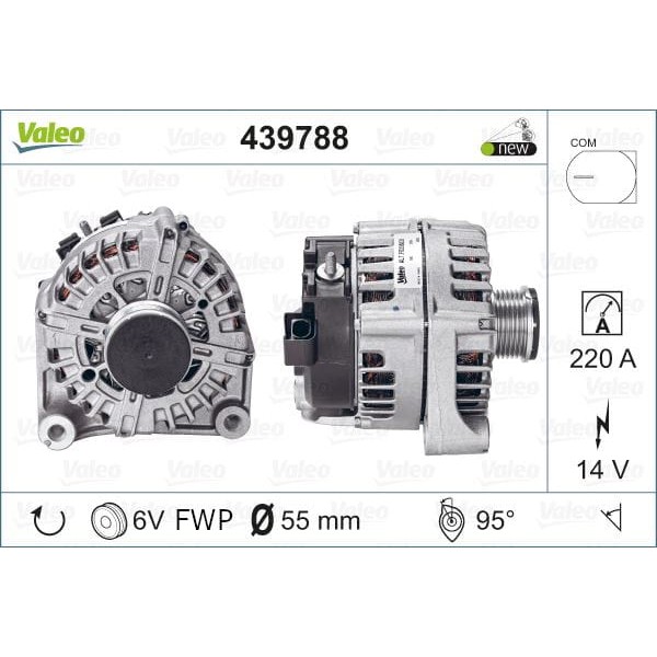 VALEO 439788 Alternatör Bmw 