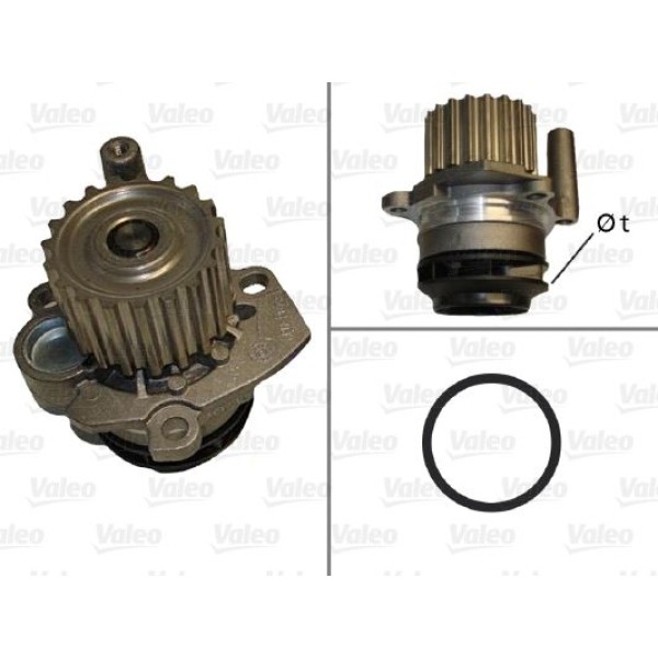 VALEO 506886 Devirdaim Su Pompası Golf V VI Jetta III Passat Tiguan / A3 A4 A6 2.0 TDI 