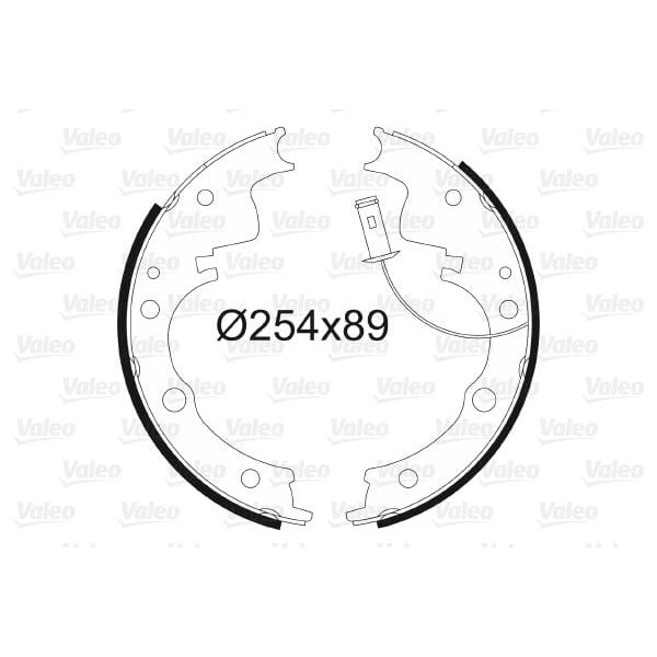 VALEO 562579 Pabuçlu Fren Balatası Iveco Daily (Sensörlü) 