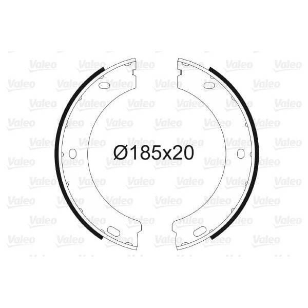 VALEO 564020 El Fren Pabuçu 605 89-94 2.0. 2.0İ 2.1 D. 2.1 