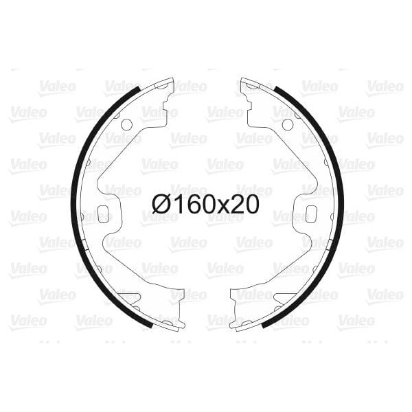 VALEO 564028 El Freni Fren Pabuçu 75 99-03 1.8İ 2.0 Cdt. 2.