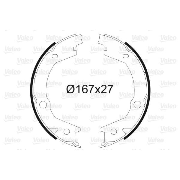 VALEO 564162 El Fren Balatası Kia Sportage Pabuçlu Fren Balatası Binek 