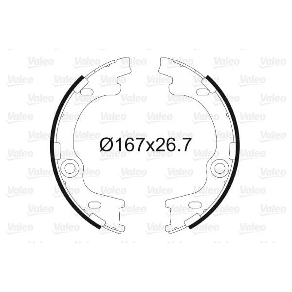 VALEO 564186 El Fren Balatası Kia Sportage Pabuçlu Fren Balatası Binek 