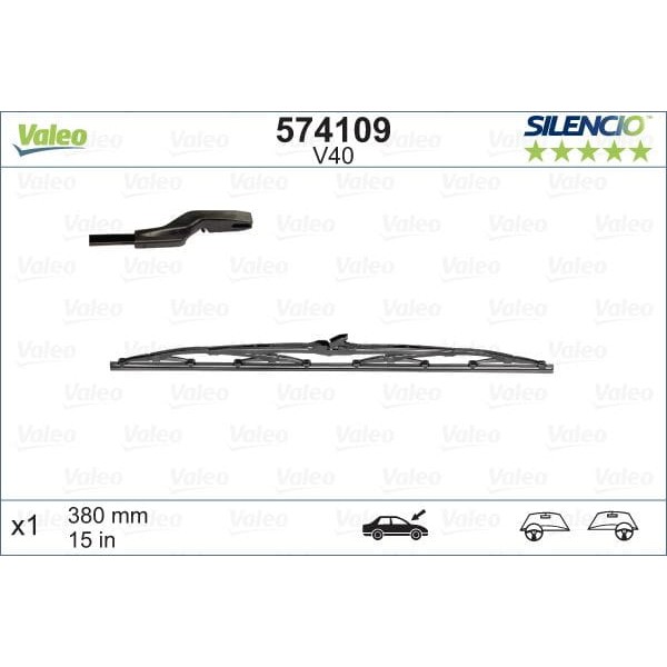 VALEO 574109 Silecek 400Mm X1 Fiesta Pajero