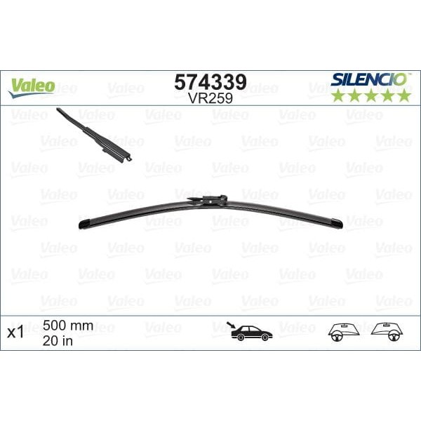 VALEO 574339 Silecek Süpürgesi Arka Arka Insignia 08- 500Mm 