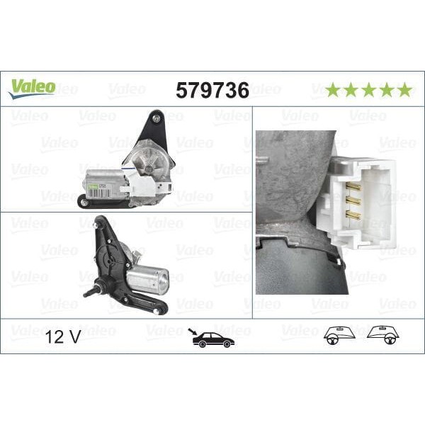 VALEO 579736 Silecek Motoru Arka CLIO II 00-05 