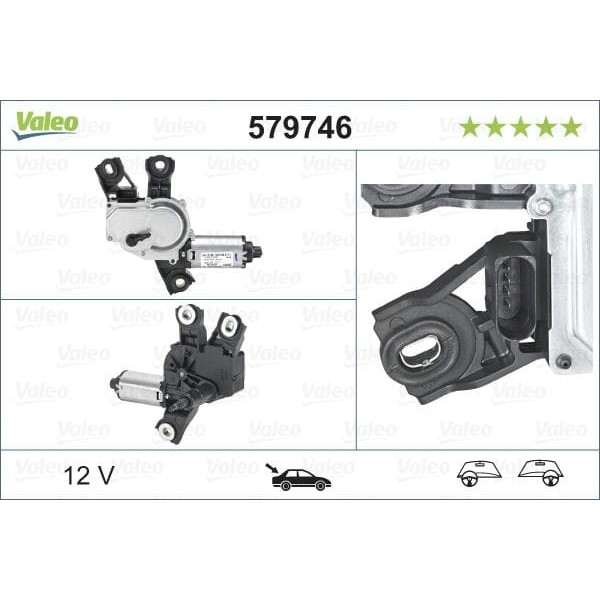 VALEO 579746 Silecek Motoru (Arka) VW Tiguan (5N) (2007-) 