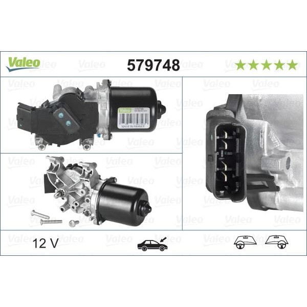 VALEO 579748 Silecek Motoru Note 05- 