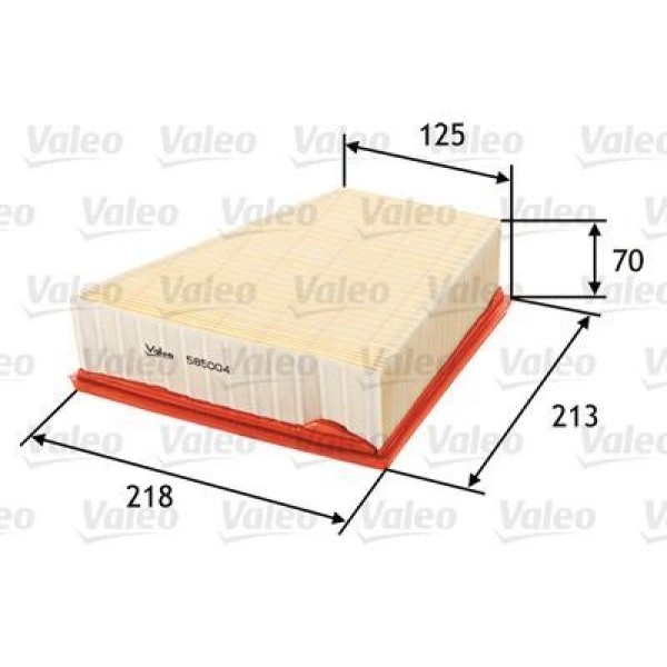 VALEO 585004 Hava Filtresi Seat Ibiza IV 1.9 TDI-Volkswagen Polo IV 1.4