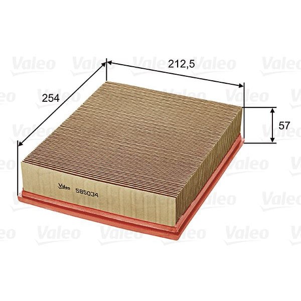 VALEO 585034 Hava Filtresi Bmw X5 4.4-7 740I