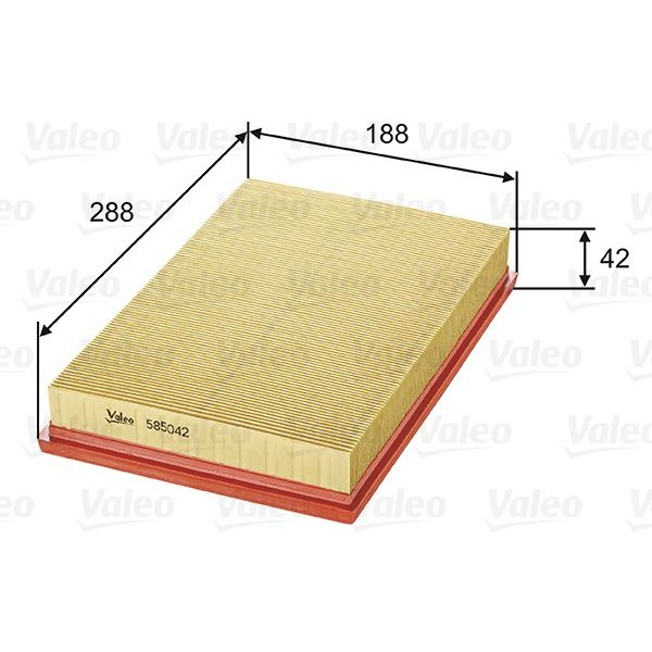 VALEO 585042 Hava Filtresi Volkswagen Polo IV 1.4 16V-Golf-Skoda Fabia-Ibiza