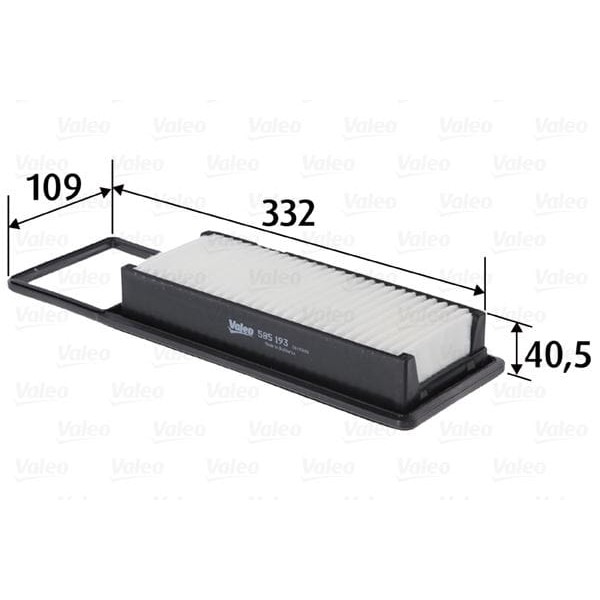 VALEO 585193 Hava Filtresi Honda Jazz II 1.2 