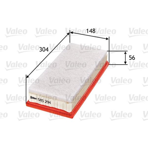 VALEO 585294 Hava Filtresi Toyota Yaris 1.4 D-4D-Urban Cruiser1.4-Verso 