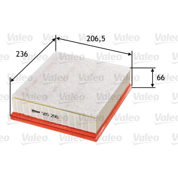 VALEO 585296 Hava Filtresi Ford Focus II 2.5 St-Volvo V50 2.4