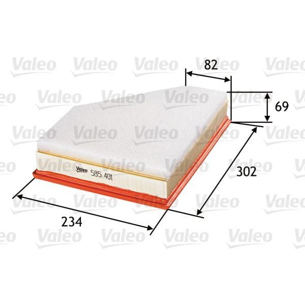 VALEO 585401 Hava Filtresi Bmw 1 (E81.E87) 120D-3 (E92) 320D 