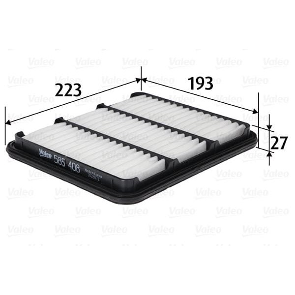 VALEO 585408 Hava Filtresi Chevrolet Matız 0.8