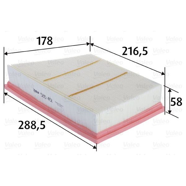 VALEO 585451 Hava Filtresi Land Rover Discovery Sport 
