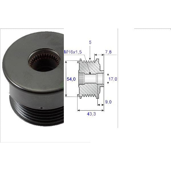 VALEO 588007 Alternatör Kasnağı Astra G Vectra C Corsa C 