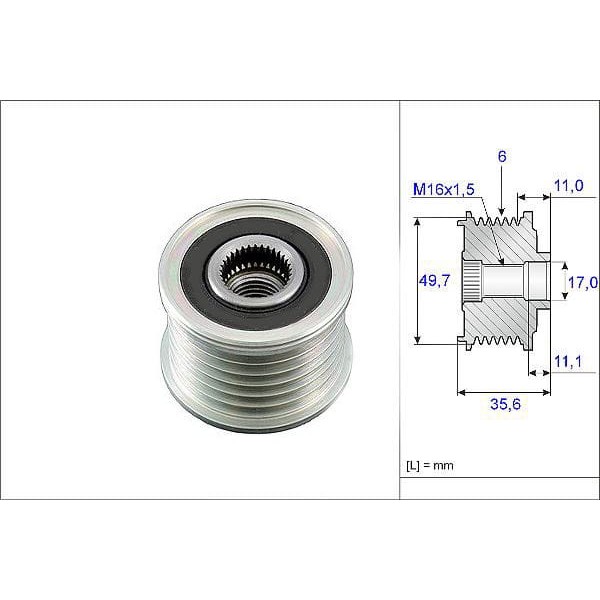 VALEO 588019 Alternatör Kasnağı Mercedes C 200 220 E200 220