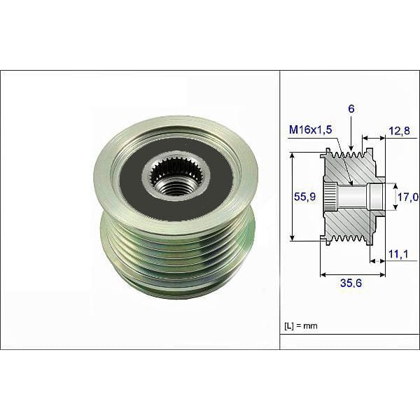 VALEO 588032 Alternatör Kasnağı Golf V VI Jetta IV Passat Tiguan