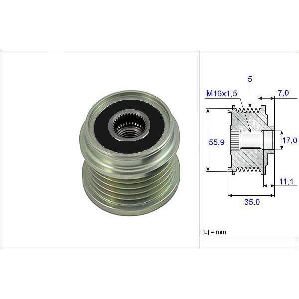VALEO 588041 Alternatör Kasnağı Passat / A4 A6