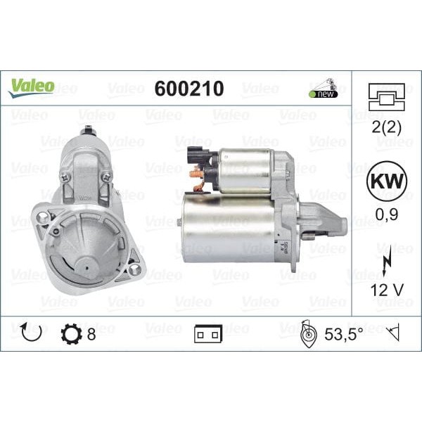 VALEO 600210 Marş Motoru Hyundai Elantra-İ30 