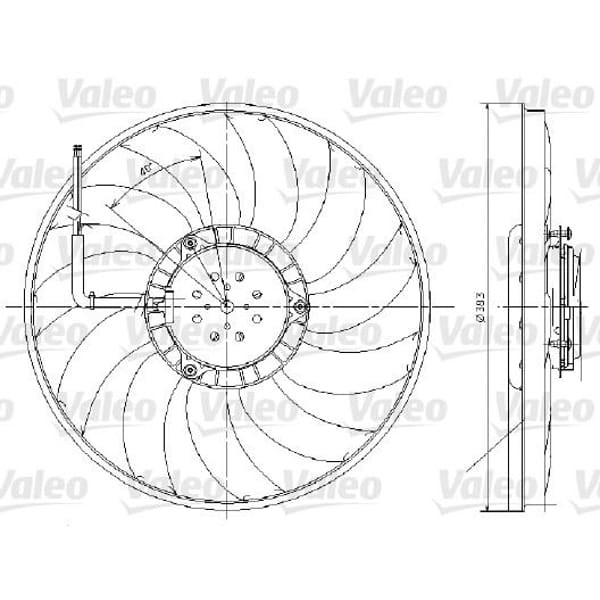 VALEO 696017 Fan Motoru A4 00- A6 04- / Exeo 09- 