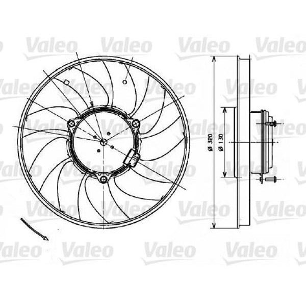 VALEO 696083 Fan Motoru Crafter 06- / Sprinter 06- Set 