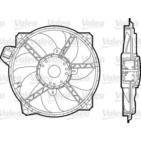 VALEO 696376 Fan Motoru Megane III 08- Fluence 08- 