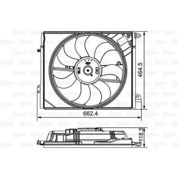 VALEO 696881 Fan Motoru