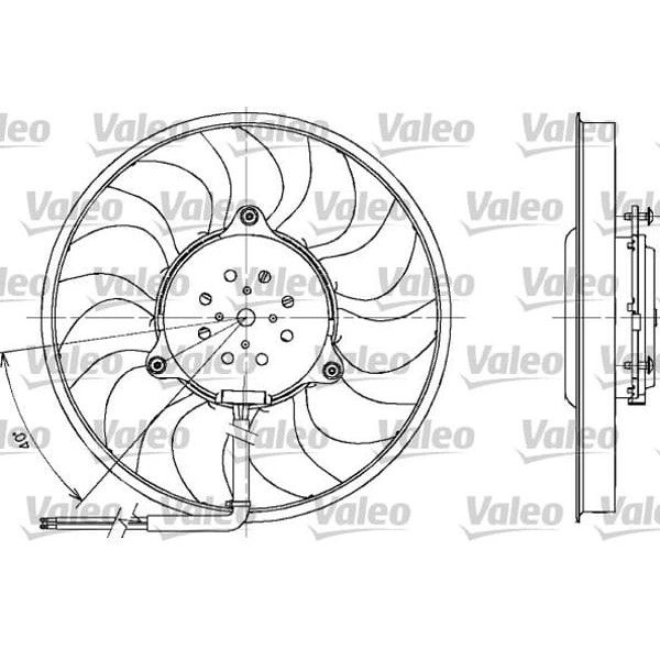 VALEO 698611 Fan Motoru A4 00- A6 01- Ac / Exeo 09-