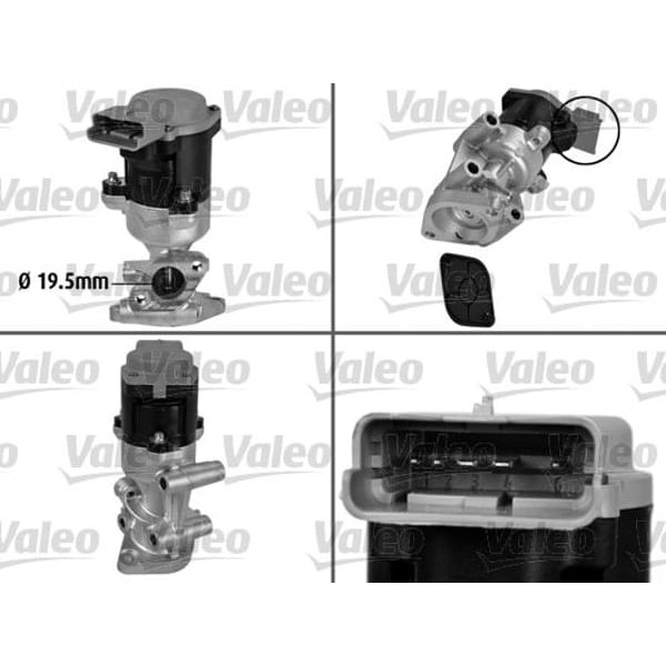 VALEO 700411 EGR Valfi 407 607 / C5 2.7 HDI 