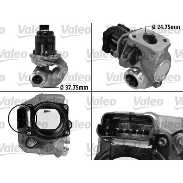 VALEO 700444 EGR Valfi Cmax Fiesta VI Focus II 1.6 TDCI 