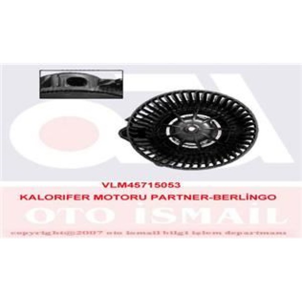 VALEO 715053 Kalorifer Motoru Partner / Berlingo 1.4 1.6 HDI 