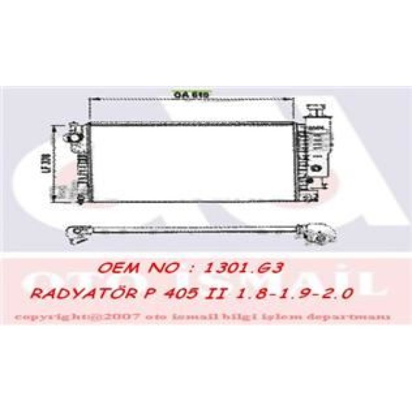 VALEO 730575 Su Radyatörü 405