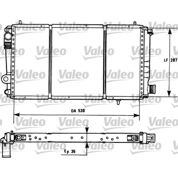 VALEO 731173 Su Radyatörü C15 1.8D 1.9D Mt Nac 