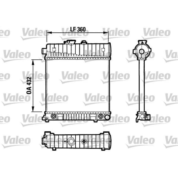 VALEO 731804 Su Radyatörü C W202 93 00