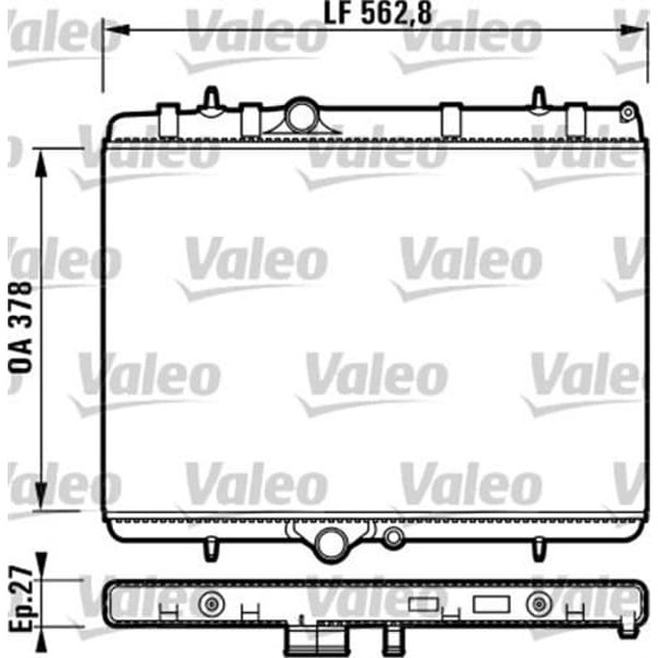 VALEO 732894 Su Radyatörü 307 Partner Tepee / C4 2.0 16V 2.0 HDI