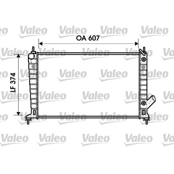 VALEO 734830 Su Radyatörü 9-5 98- 2.0 2.3T At