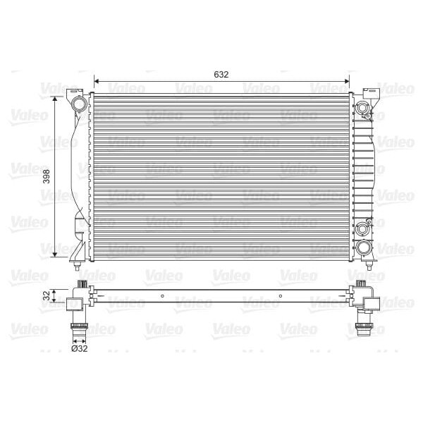 VALEO 735093 Su Radyatörü A4 01- 2.4I V6 At Ac