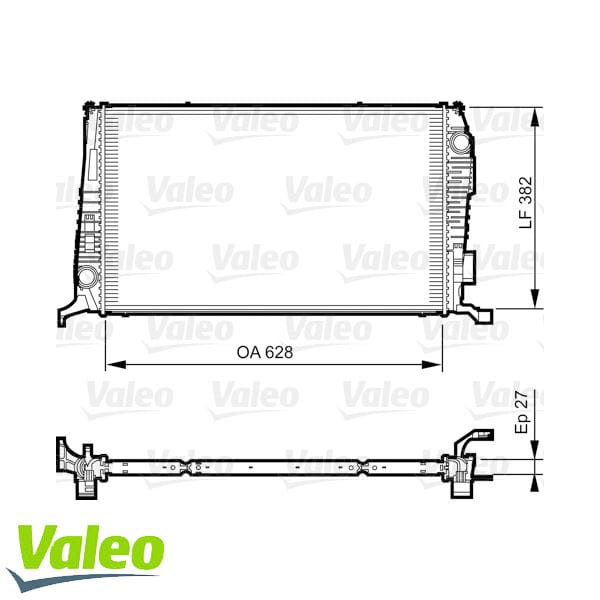 VALEO 735279 Su Radyatörü Duster 10-13 1.5 DCI Mt