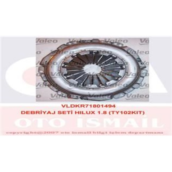 VALEO 801494 Debriyaj Seti Hilux 1.8 Ty102Kıt 