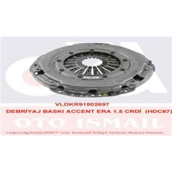 VALEO 802697 Debriyaj Baskısı Accent Era / Cerato Rio 1.5 CRDI 1.6 1.5 CRDI 240