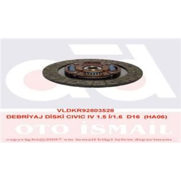 VALEO 803528 Debriyaj Balatası Civic Hr-V 1.6 212-20