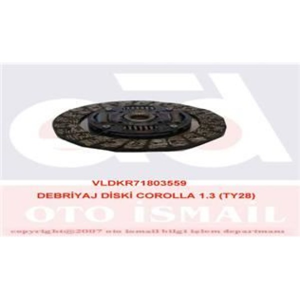 VALEO 803559 Debriyaj Balatası Corolla 1.3 Ty28