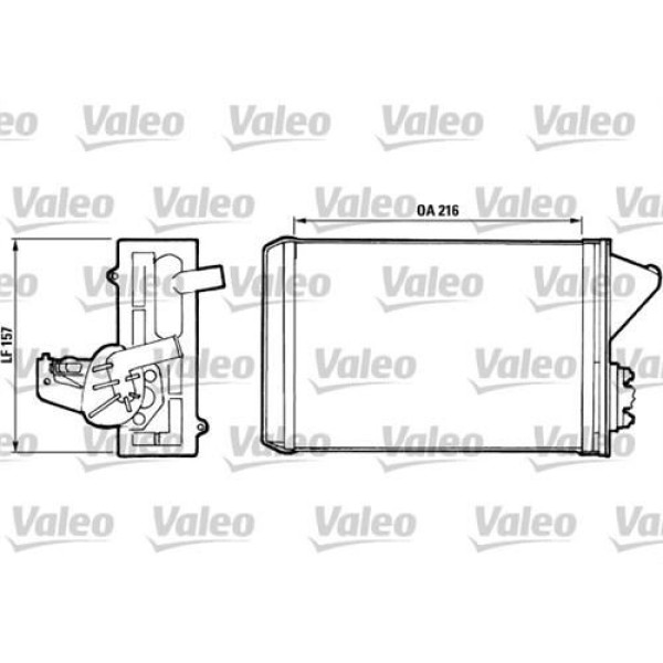 VALEO 811397 Kalorifer Radyatörü Uno 218X157X40 